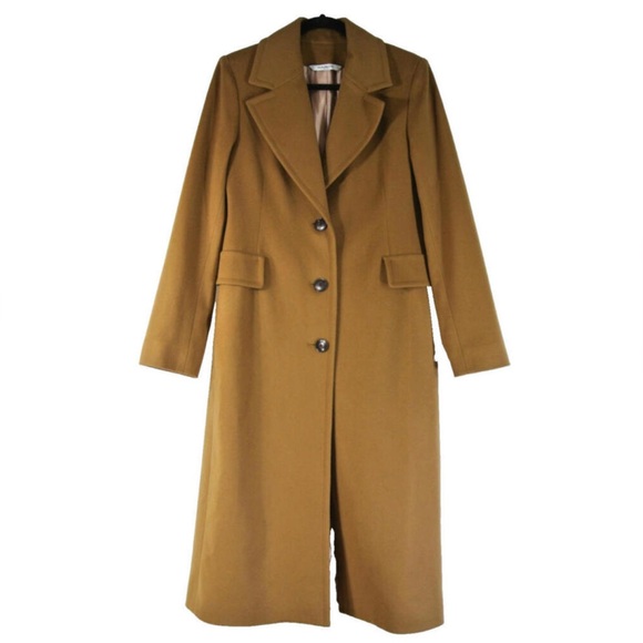 Fleurette (NWT $1,598) Kate Cashmere Wool Coat in Vicuna Size 16 W - Picture 8 of 14